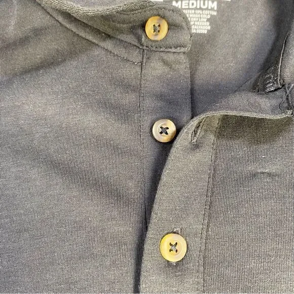 686 Men’s Everywhere Tech Polo Black Polo Shirt Size-Medium - Picture 10 of 13